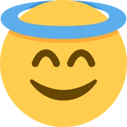smiling face with halo