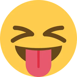 squinting face with tongue