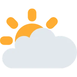 sun behind large cloud