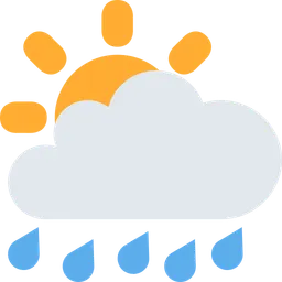sun behind rain cloud