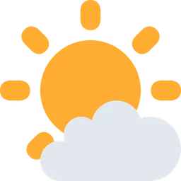 sun behind small cloud