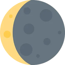 waning crescent moon