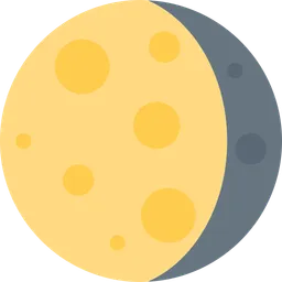 waning gibbous moon