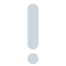 white exclamation mark