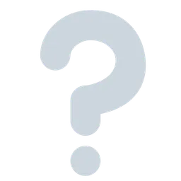 white question mark