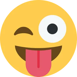 winking face with tongue