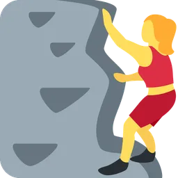 woman climbing