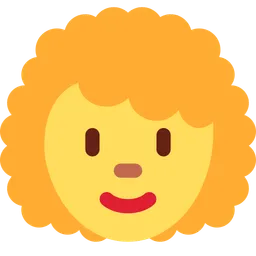 woman: curly hair
