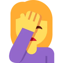 woman facepalming