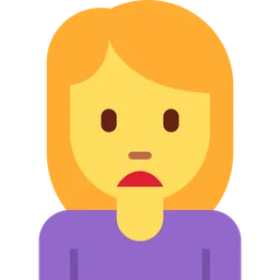 woman frowning