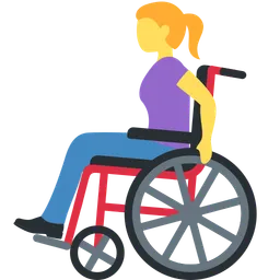 woman in manual wheelchair