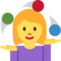 woman juggling