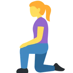 woman kneeling