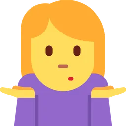 woman shrugging